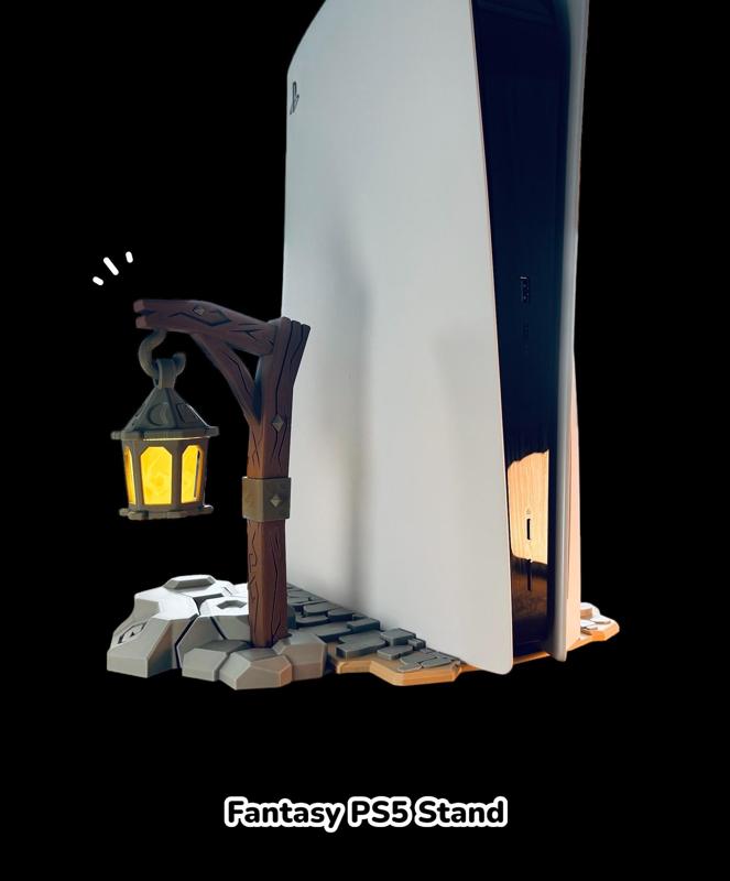 Medieval Lantern Playstation 5 Stand - Inspired by "Diablo 4"