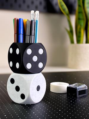 Dice Pencil Holder