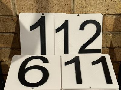 horse stable numbers 1 to 12 