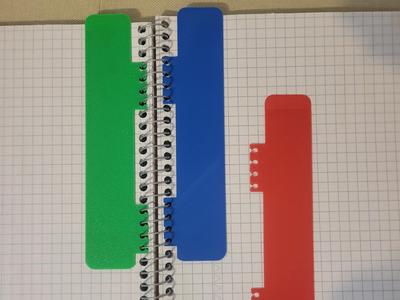 notebook bookmark for 5 star notebooks