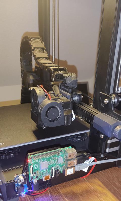 Ender 3 S1 (pro / +) Raspberry Pi + LM2956 Buck Converter Holder
