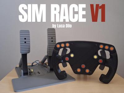 SIM RACE - Racing Simulator wheel and pedals
