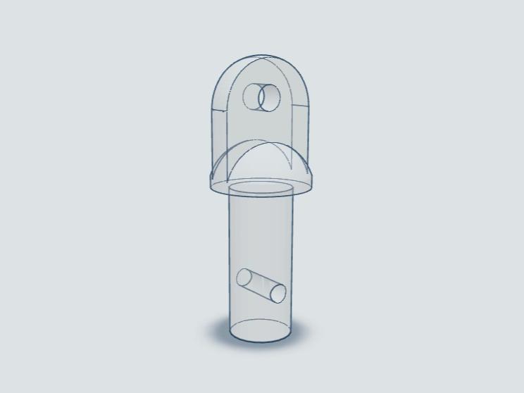 Window blind rod connector B