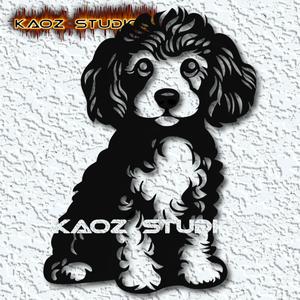 poodle wall art dog wall decor 2d art animal