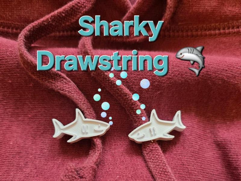 Sharky the Drawstring Bead – Tiny Bite, Big Heart 