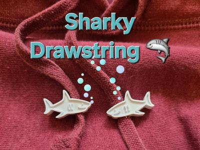 Sharky the Drawstring Bead – Tiny Bite, Big Heart 