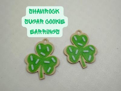 Shamrock Sugar Cookie Earrings