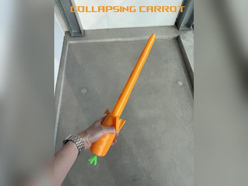 Collapsing Carrot Dagger - With Cap