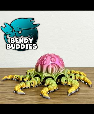 Octopus Splash / Squid Articulated / Print-in-Place Creature / Cute Tentacle Beast / Water Animal