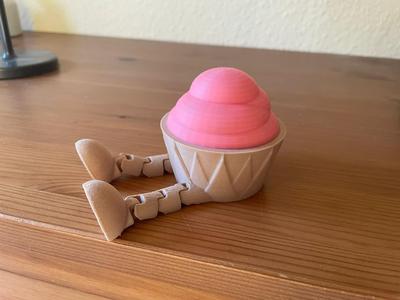Sitting Cupcake Toy with legs
