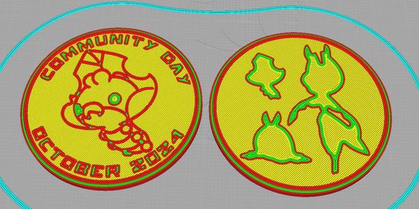 Pokemon Go Community Day #93 coin - Sewaddle