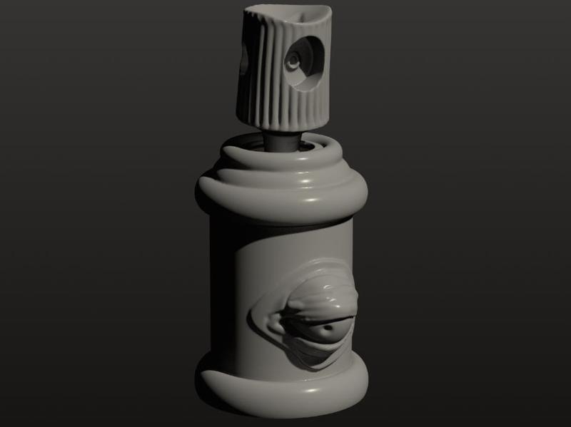 Rattling Graffiti Spray Can Fidget