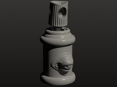 Rattling Graffiti Spray Can Fidget