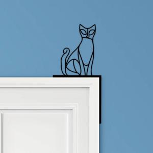 Cat Door Corner Decor