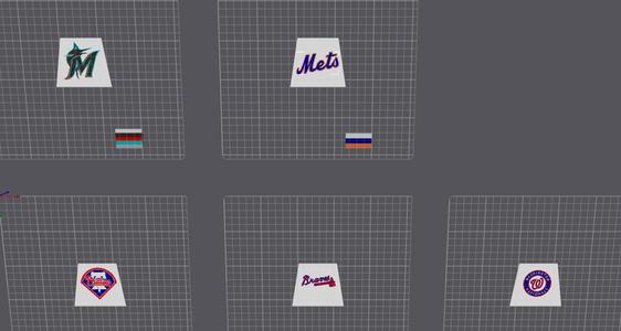 MLB NL East Torso Inserts