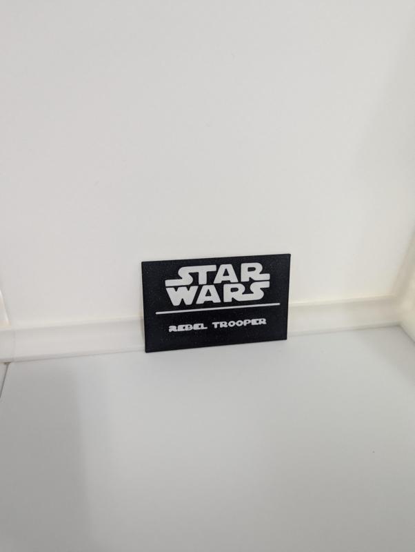 Rebel Trooper Multicolor Nameplates