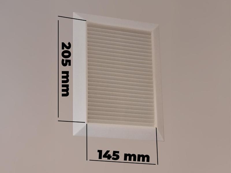 Ventilation grid - force one direction air flow