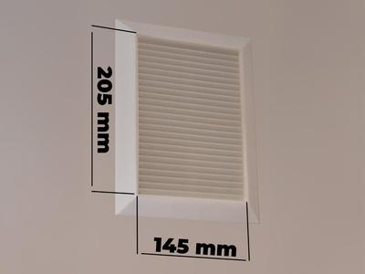 Ventilation grid - force one direction air flow