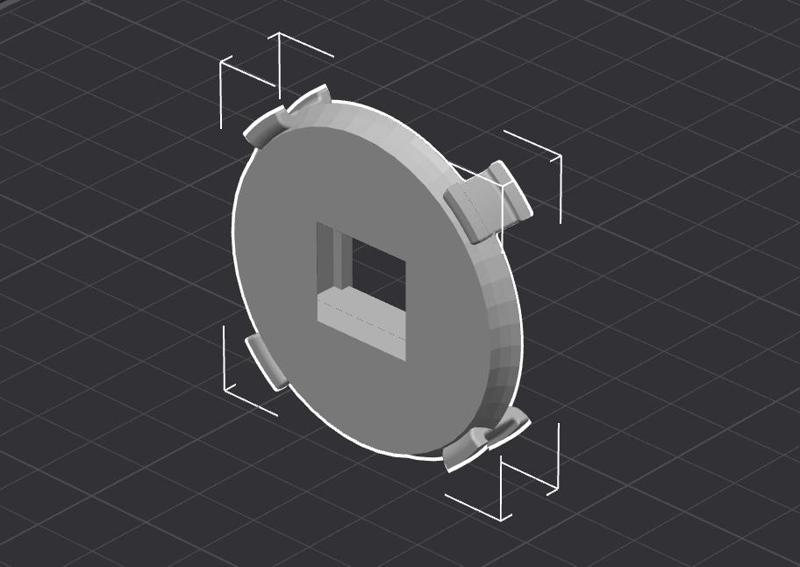 Keystone Cap for Ethernet RJ45 Cable Spool