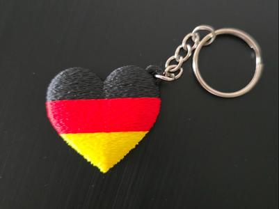 Germany Heart Keychain