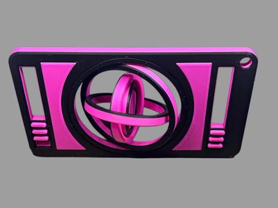 Gyro Slider Fidget! Print in Place. 2 colors.