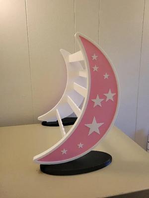 Earring Holder - Crescent Moon and Stars   
