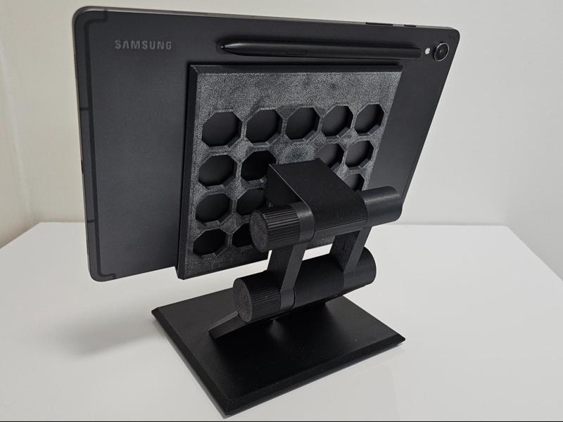 Adjustable tablet stand.