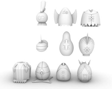 DIGIMON ADVENTURE INSPIRED DIGI-EGGS FULL SET