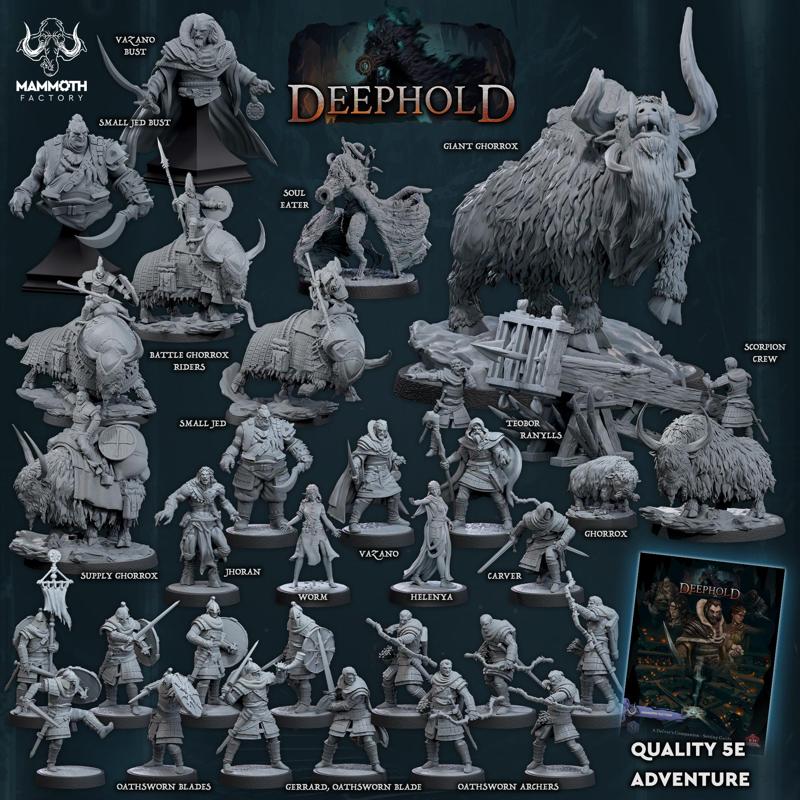 Deephold Collection - Dark Descent Setting Guide (+ 5e Adventure)