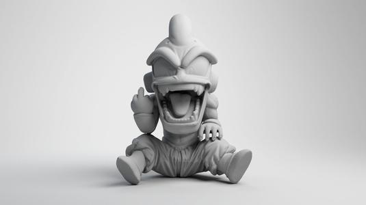 Majin Kid Buu Middle finger 3D Printed Model