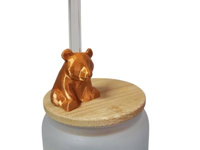 Cute Bear Straw Topper - Fits Stanley Straw
