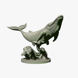 whale on the wave toy
