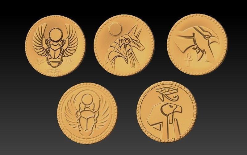 Egyptian gold coins