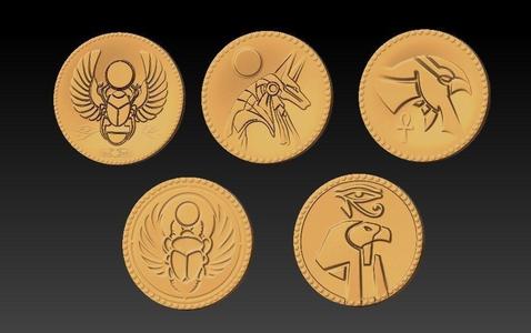 Egyptian gold coins