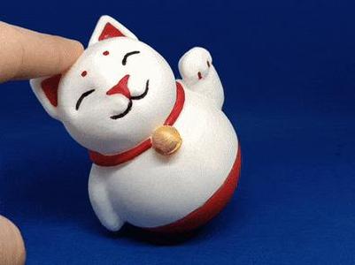 Lucky Cat 🐱🍀💫, swings but doesn't fall down! 🎋🧧🎠