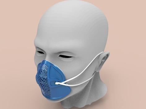 Reusable facial mask respirator frame cover