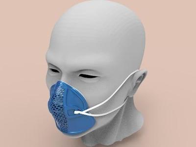 Reusable facial mask respirator frame cover