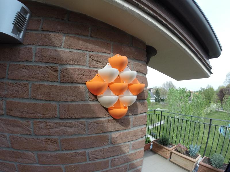 Vases for wall gardening