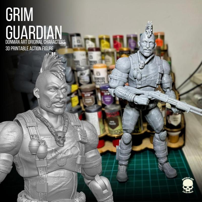 Grim Guardian Donman art Original 3D full action figure