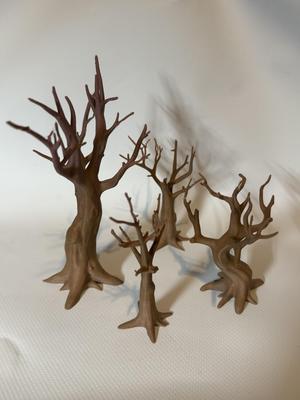 Set of 4 dead trees for Dungeons and Dragons DND