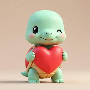 The Love Turtle He has a BIG HEART Valentine