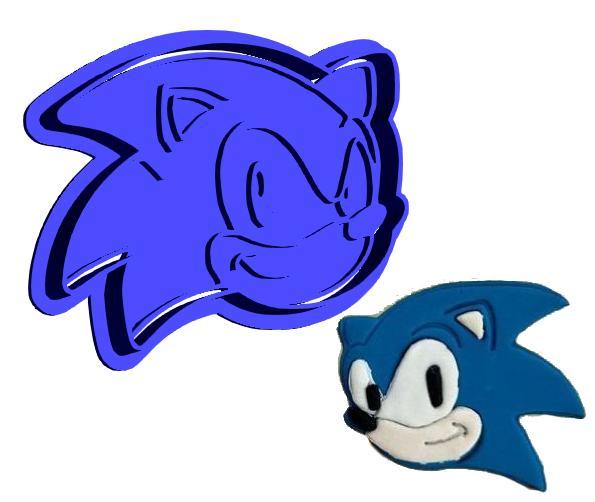 Sonic - Cookie Cutter with Stamp