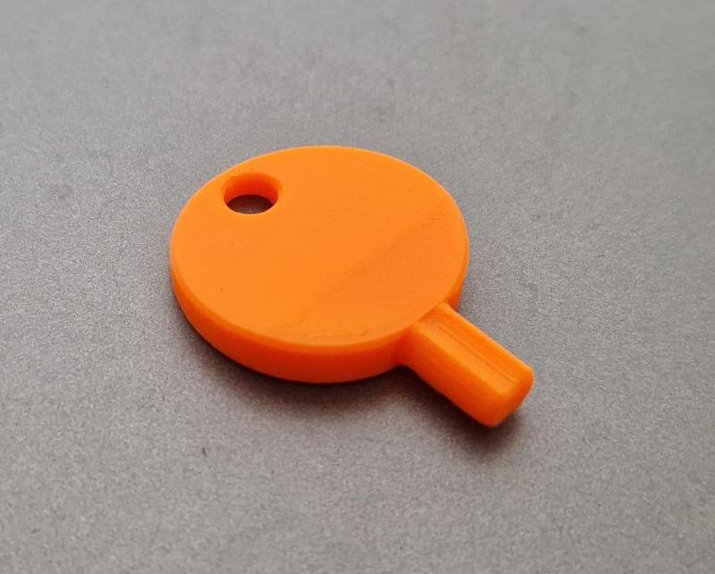 Soap dispenser key