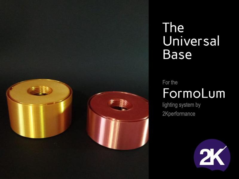 The Universal Base for the modular FormoLum lighting system