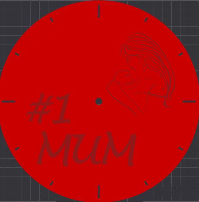 #1 Mum clock for Mothers Day