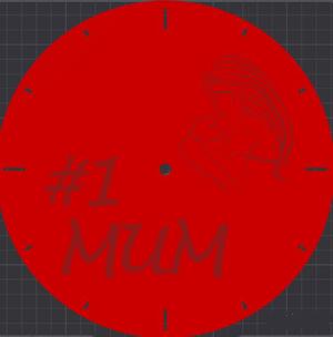#1 Mum clock for Mothers Day