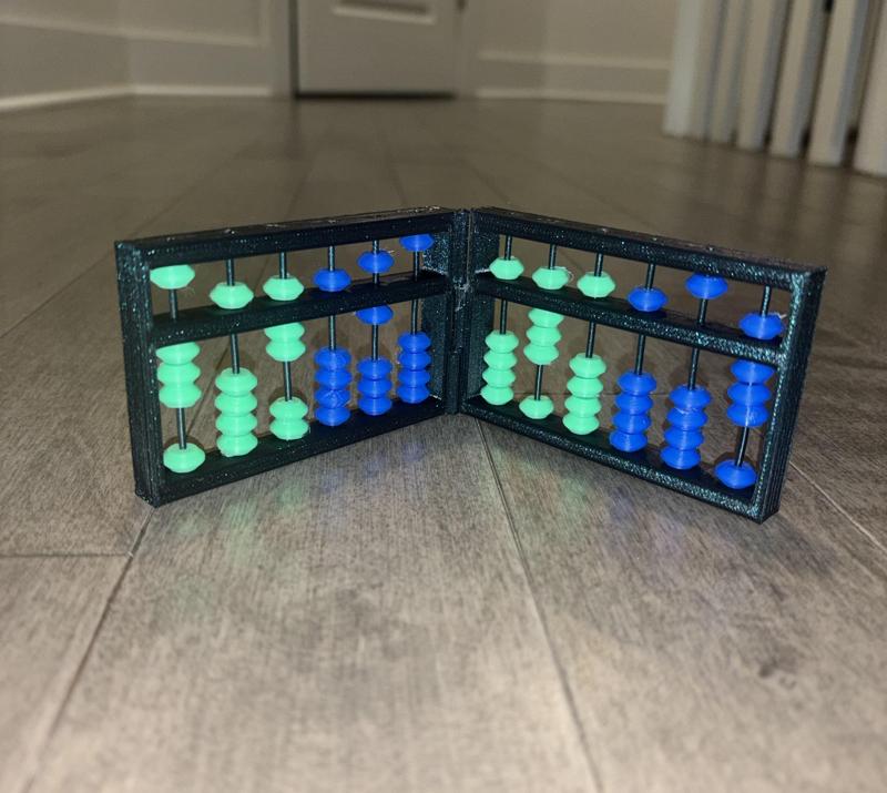Foldable 12 digit Soroban Abacus (Accurate - Small)