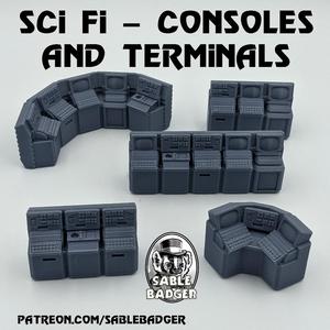 Sci Fi - Console banks and Terminals