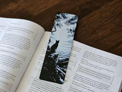 "Cat on the Overlook" Bookmark
