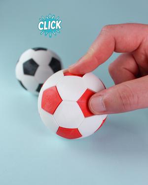 Soccer Ball Fidget Clicker Keychain